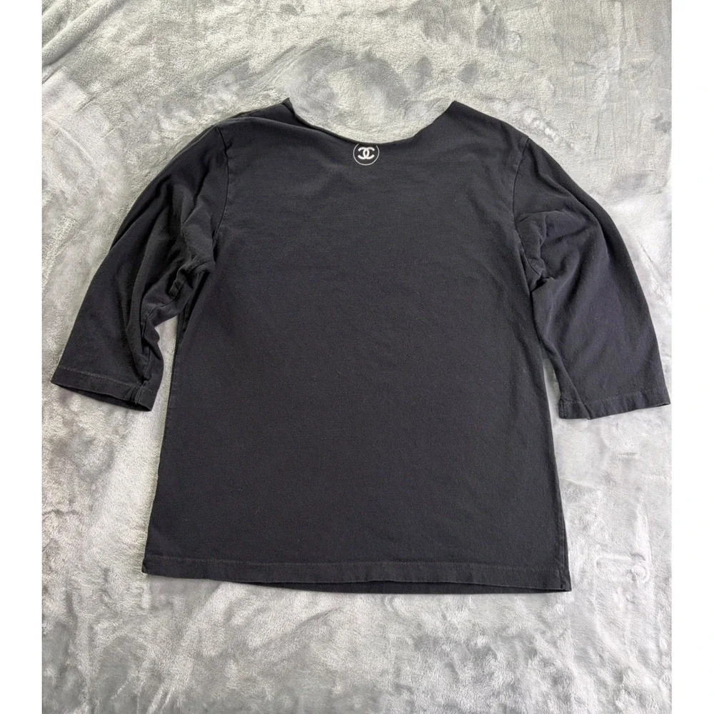 Chanel Fragrance and Beauty Promotional Shirt Women's T-Shirt‎ L Black